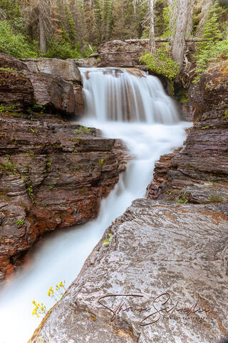 Virginia Creek Montana Fine Art prints of a Hidden Gorge in Glacier National Park | Limited Edition of 150