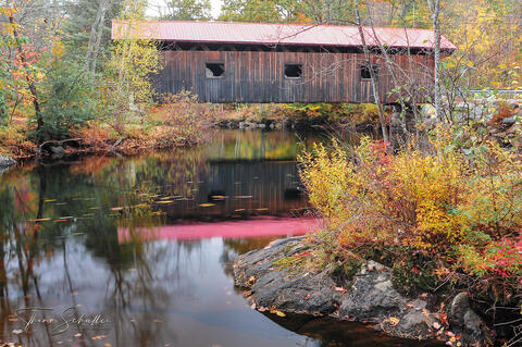 One of New England's most picturesque Covered Bridges spans New Hampshire's Warner River |  Stunning fine art photography prints for sale