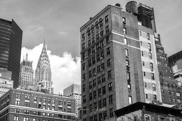 Street View of the Iconic Chrysler Building in NYC | Fine Art B&W Architectural Photography Prints 