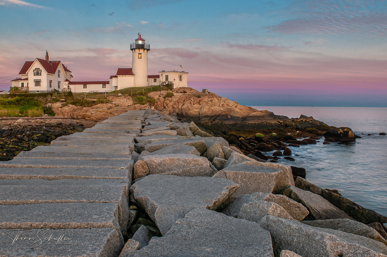 Cape Ann Massachusetts Fine Art Photography | Eastern Point Lighthouse at Dusk