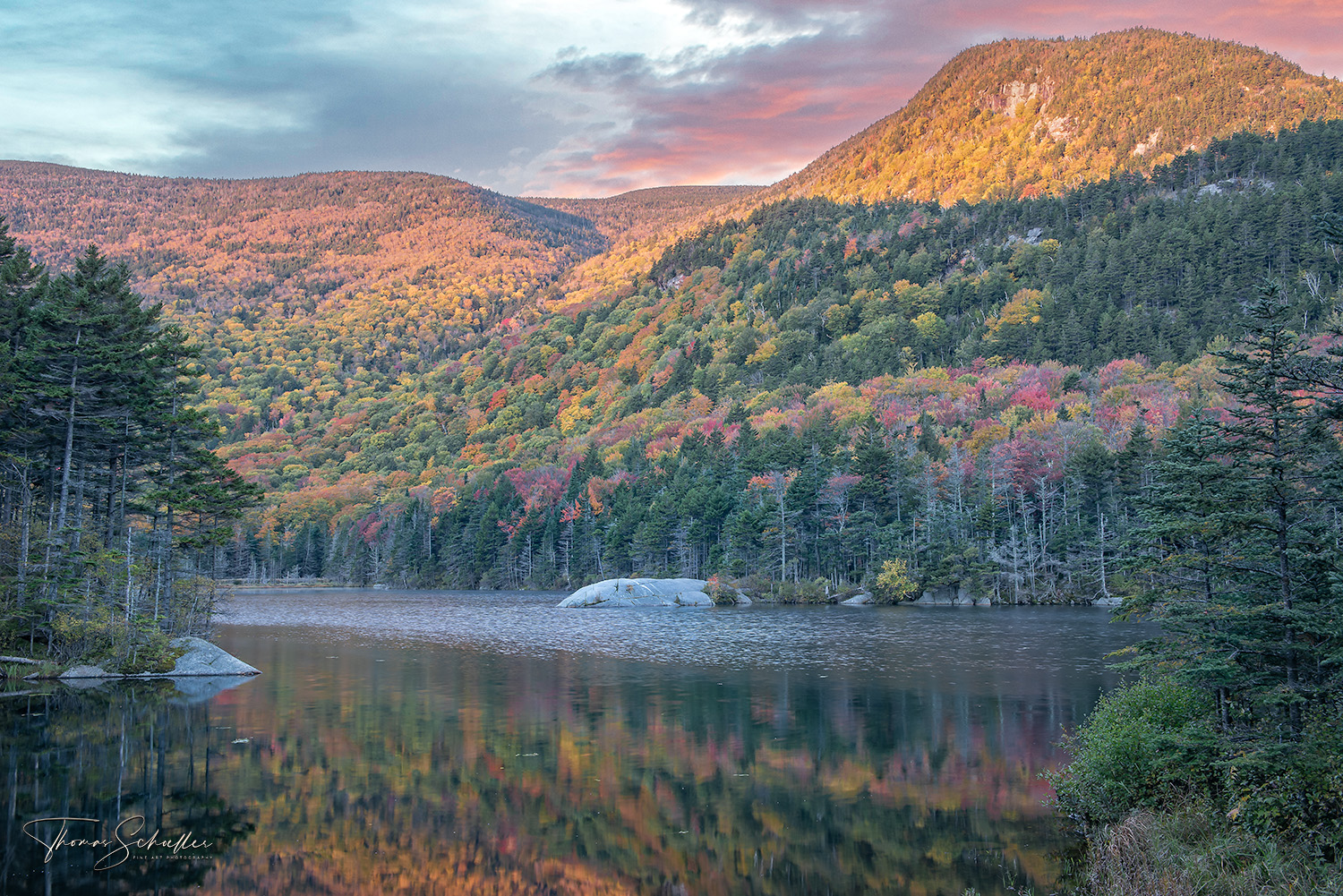 Kinsman Notch NH | Sunrise at Beaver Pond with Mt Moosilaukee in the distance | Limited Edition Fine Art Photography Prints