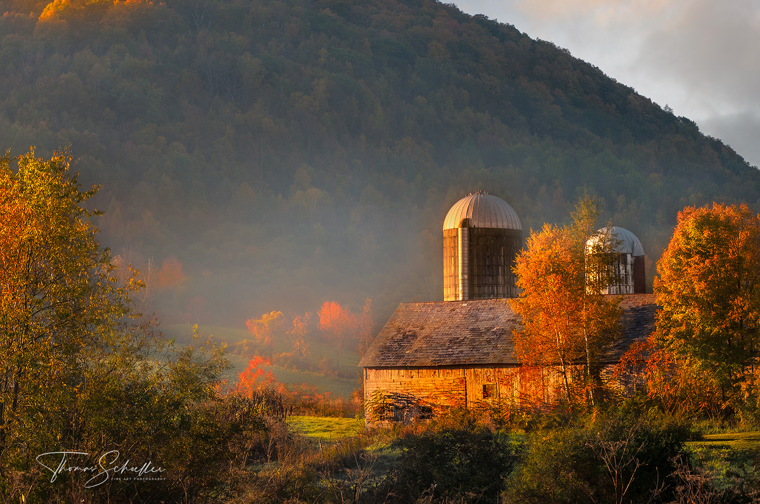 A Bucolic farmscape in Pawlet Vermont's Beautiful and Rural Mettowee Valley | VT Curated Edition Fine Art Prints For Sale