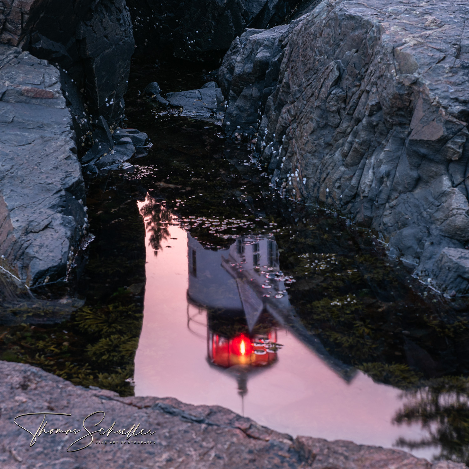 Tide Pool Reflection | Bass Head | Mt Desert Island Maine - Fine Art Landscape Photography Thomas Schoeller 