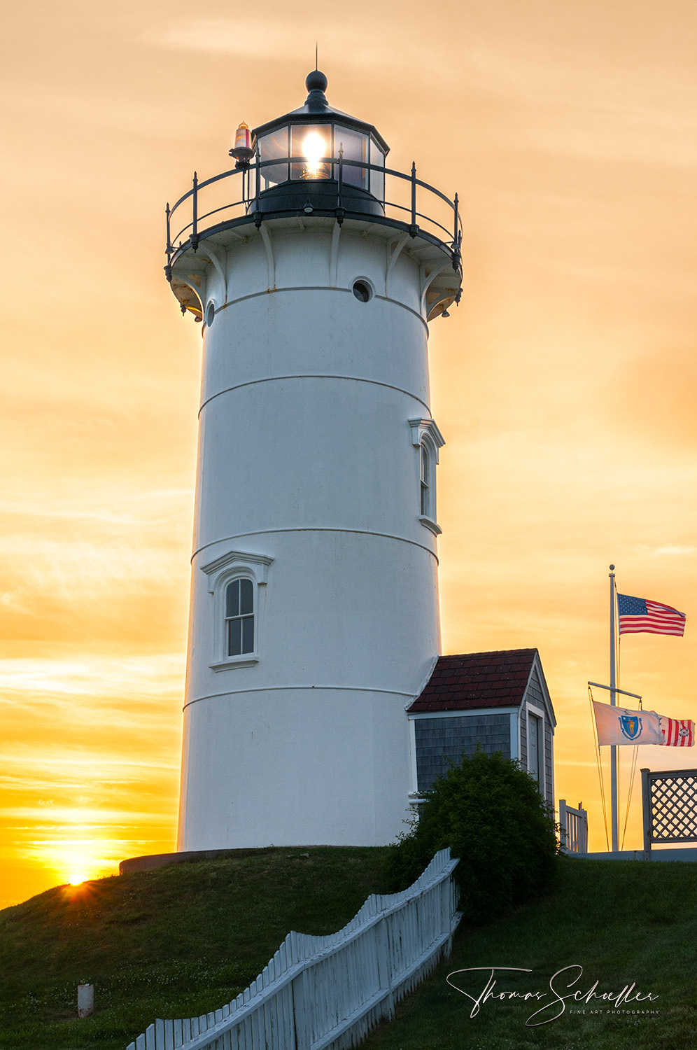 A Stunning New England Icon On Cape Cod | Nobska Lighthouse at Sunset Fine Art Photography Prints