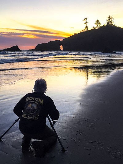 Photographer Thomas Schoeller On Location at Second Beach | Olympic National Park Sunset 